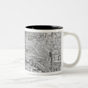 Ansicht von Rom, 1493 Zweifarbige Tasse