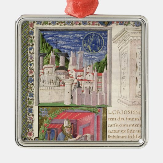 Ansicht von Rom als der Stadt des Gottes Ornament Aus Metall (Vorne)