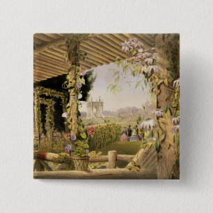 Ansicht von rustikalen Seat, Shrublands, 'vom G Button