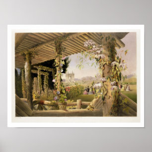 Ansicht von rustikalen Seat, Shrublands, 'vom G Poster