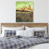 Ansicht von Saintes Maries von Vincent van Gogh Leinwanddruck (Insitu (Schlafzimmer))