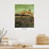 Ansicht von Saintes-Maries von Vincent van Gogh Poster (Küche)