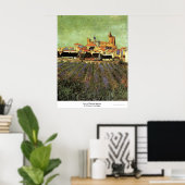 Ansicht von Saintes-Maries von Vincent van Gogh Poster (Heimbüro)