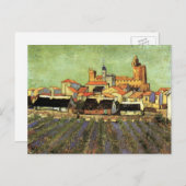 Ansicht von Saintes Maries von Vincent van Gogh Postkarte (Vorne/Hinten)