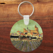 Ansicht von Saintes Maries von Vincent van Gogh Schlüsselanhänger (Vorderseite)