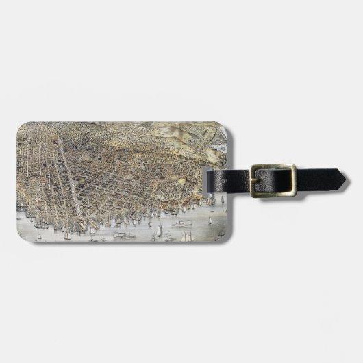 Ansicht von San Francisco, 1878 Gepäckanhänger (Vorderseite horizontal)