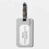 Ansicht von San Francisco, 1878 Gepäckanhänger (Rückseite vertikal)