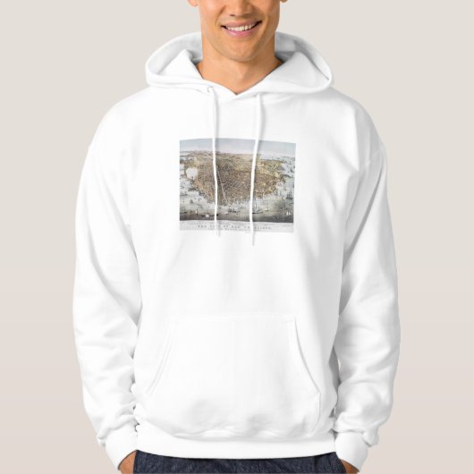 Ansicht von San Francisco, 1878 Hoodie (Vorderseite)