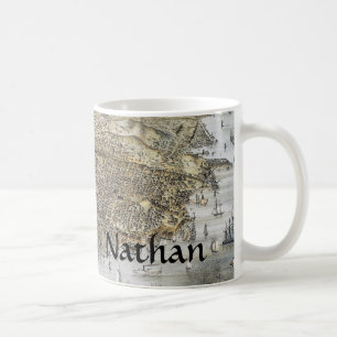 Ansicht von San Francisco, 1878 Kaffeetasse