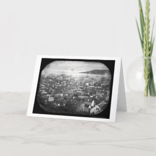 Ansicht von San Francisco HafenDaguerreotype 1855 Karte
