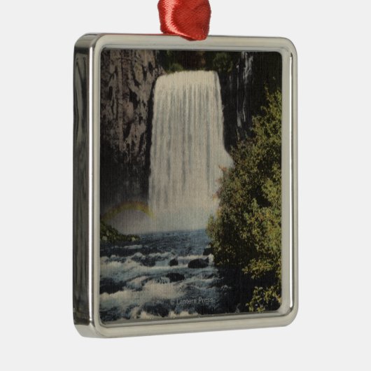 Ansicht von San Joaquin River u. Regenbogen-Fällen Silbernes Ornament (Rechts)