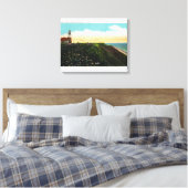 Ansicht von Sankaty Head Lighthouse Leinwanddruck (Insitu (Schlafzimmer))
