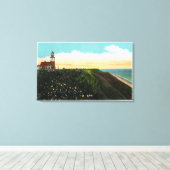 Ansicht von Sankaty Head Lighthouse Leinwanddruck (Insitu (Holzboden))