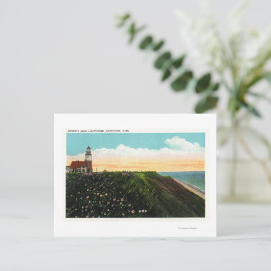 Ansicht von Sankaty Head Lighthouse Postkarte (Stehend Vorderseite)