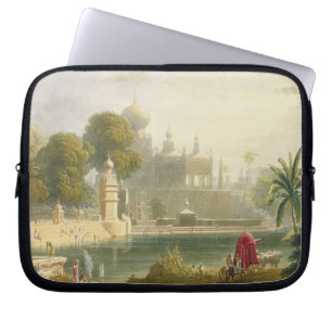 Ansicht von Sassoor im Deccan, von Volumen II von Laptopschutzhülle