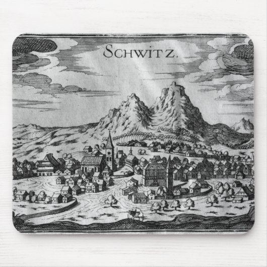 Ansicht von Schwyz Mousepad (Vorne)