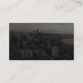 Ansicht von Seattle-Stadt von der Spitze der Visitenkarte (Rückseite)