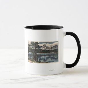 Ansicht von See Mary u. von hoher Sierra Mts. Tasse
