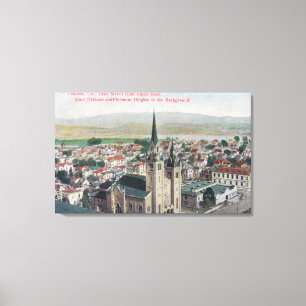 Ansicht von See Merritt von der Gewerkschafts-Bank Leinwanddruck