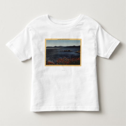 Ansicht von See von den Nordufern Kleinkind T-shirt (Vorderseite)