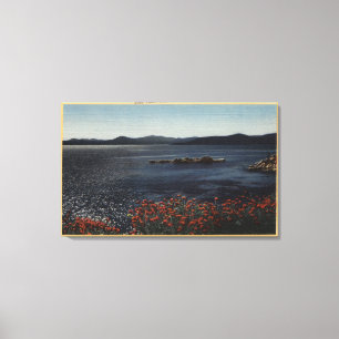 Ansicht von See von den Nordufern Leinwanddruck