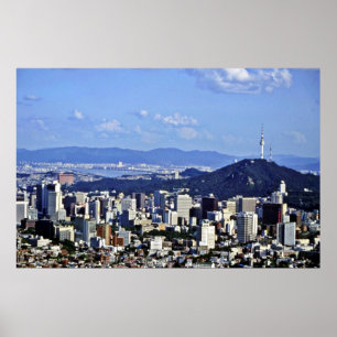 Ansicht von Seoul von Ansan Poster