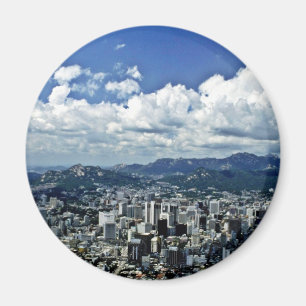 Ansicht von Seoul von Namsan Magnet