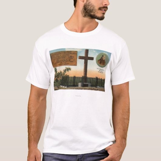 Ansicht von Serra Monument, alte Stadt San Diego T-Shirt (Vorderseite)