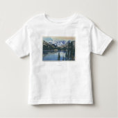 Ansicht von Shadow See, Sierra Nevada-Berge Kleinkind T-shirt (Vorderseite)