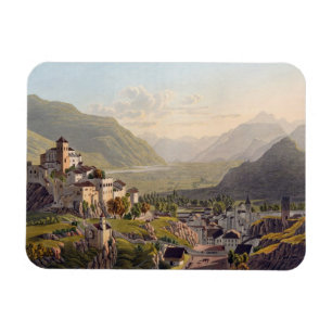 Ansicht von Sion, Illustration 'von der Reise Magnet