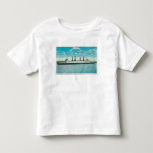 Ansicht von SP-Dampfer gegen CostaPort Costa, CA Kleinkind T-shirt