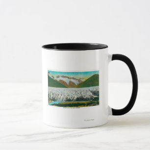 Ansicht von Spencer-Gletscher, nahe Seward, Alaska Tasse