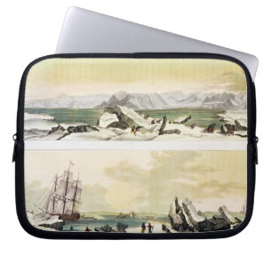 Ansicht von Spitzbergen mit "dem Dorothea" (Farben Laptopschutzhülle