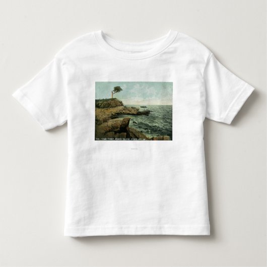 Ansicht von Spitzen-Insel und von Paar-Baum Kleinkind T-shirt (Vorderseite)