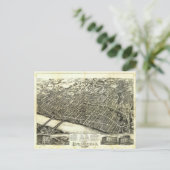 Ansicht von Springfield Massachusetts (1875) Postkarte (Stehend Vorderseite)