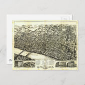 Ansicht von Springfield Massachusetts (1875) Postkarte (Vorne/Hinten)