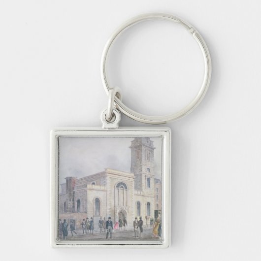 Ansicht von St Bartholomew Kirche Schlüsselanhänger (Vorne)