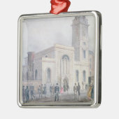 Ansicht von St Bartholomew Kirche Silbernes Ornament (Links)