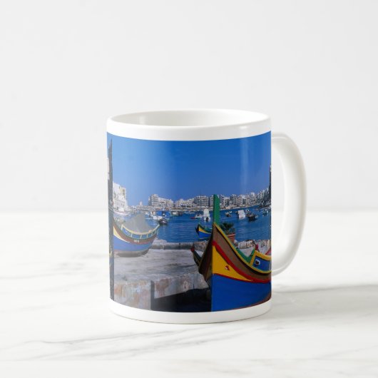Ansicht von St. julianisch, Malta Kaffeetasse (VorderseiteRechts)