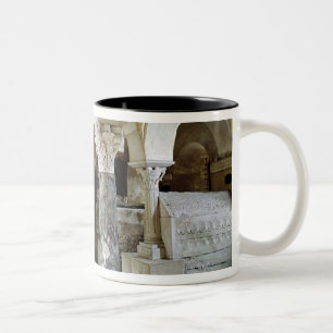 Ansicht von St Paul Krypta, ANZEIGE c.634 Zweifarbige Tasse