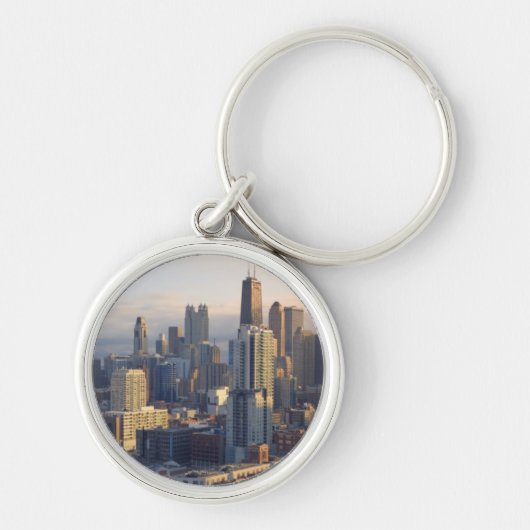 Ansicht von Stadtbild mit fantastischem Licht Schlüsselanhänger (Vorne)