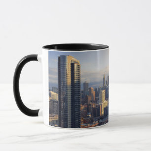 Ansicht von Stadtbild mit fantastischem Licht Tasse