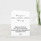 Ansicht von Steinvikholm Slott Norwegen Notecard Karte (Rückseite)