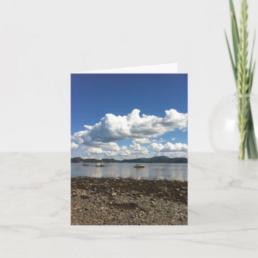 Ansicht von Steinvikholm Slott Norwegen Notecard Karte (Vorderseite)