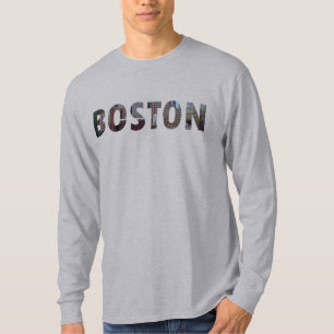 Ansicht von Südboston (in den Buchstaben). T-Shirt