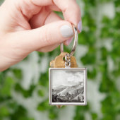 Ansicht von Tarquinia und von Corneto Schlüsselanhänger (Hand)