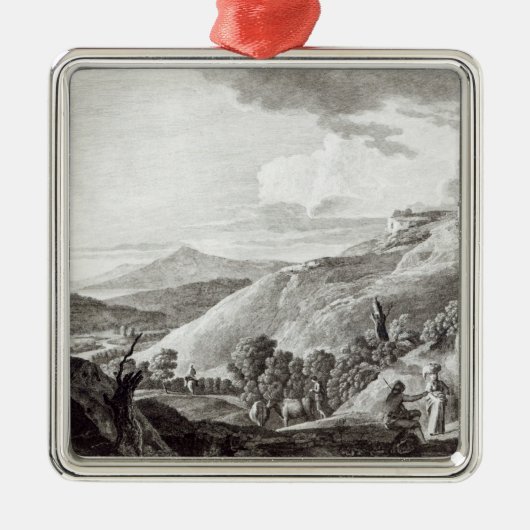 Ansicht von Tarquinia und von Corneto Silbernes Ornament (Vorne)