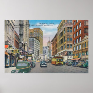 Ansicht von Telegraph AveOakland, CA Poster