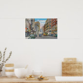 Ansicht von Telegraph AveOakland, CA Poster (Küche)