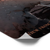 Ansicht von Trappist-1f Exoplanet Poster (Ecke)